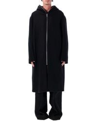 Rick Owens - Mlton Wool Gimp Mac Coat - Lyst