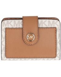 MICHAEL Michael Kors - Coated Canvas Wallet - Lyst