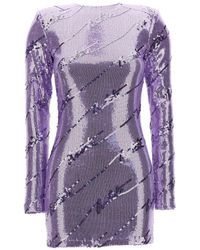 ROTATE BIRGER CHRISTENSEN - Sequin Mini Dress Dresses Purple - Lyst