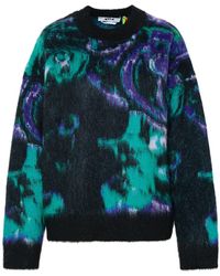 MSGM - Black Brushed Mohair Blend Sweater - Lyst
