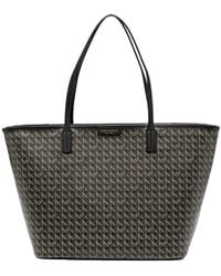 Tory Burch - 'Ever Ready' Tote Bag With Logo Patch On The Front And All-Over Double T Motif - Lyst