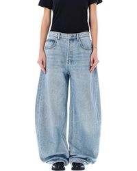 Alexander Wang - Oversized Rounded Low Rise Jeans - Lyst