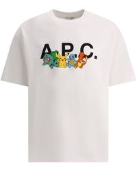 A.P.C. - "pokémon The Crew" T-shirt - Lyst
