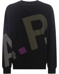 A.P.C. - Sweaters Black - Lyst