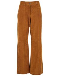 Tela - Pants With Belt Loops And Semi-Elastic Waist - Lyst