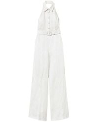 Twinset - Linen Blended Jumpsuit - Lyst