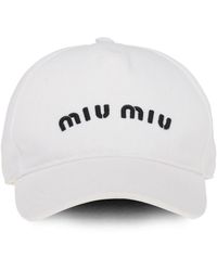 Miu Miu - Logo-Embroidered Baseball Cap - Lyst