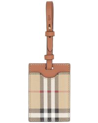 Burberry - Leather Luggage Tag - Lyst