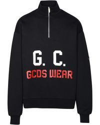 Gcds - Black Cotton Sweatshirt - Lyst
