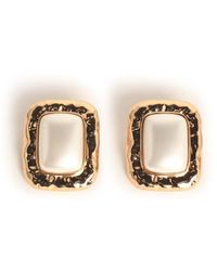 Self-Portrait - Mottled' -Plated Brass Earrings - Lyst