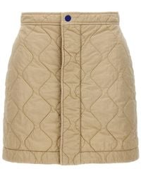 Burberry - Quilted Nylon Skirt Skirts - Lyst