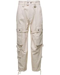 Isabel Marant - Cargo Pants With Pockets And Buckles - Lyst