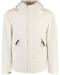 Stone Island - Technical Fabric Hooded Jacket - Lyst
