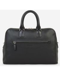 Santoni - Leather Briefcase Bag - Lyst