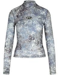 DIESEL - 'Akara' Polyamide Blend Top - Lyst