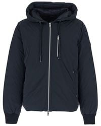 Moose Knuckles - 'Northdale' Jacket With Drawstring Hood And Logo - Lyst