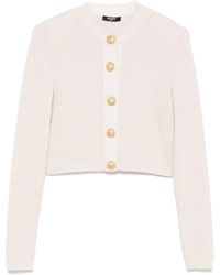 Balmain - Pb Labyrinth Knit Cardigan Clothing - Lyst