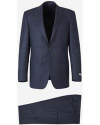 Canali - Checked Wool Suit - Lyst