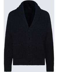 Brioni - Navy Wool And Cashmere Blend Sweater - Lyst