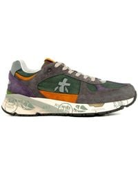Premiata - Mase Suede And Mesh Sneakers Shoes - Lyst