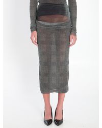 Jean Paul Gaultier - Body Shadow And Prince Of Wales Skirt - Lyst