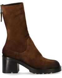 Strategia - Life Brown Heeled Ankle Boot - Lyst