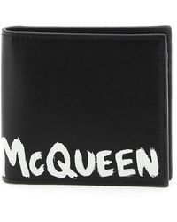 Alexander McQueen - Graffiti Logo-Print Bi-Fold Wallet - Lyst