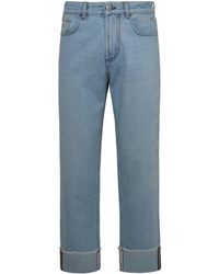 Gcds - Light Blue Cotton Jeans - Lyst