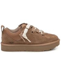 UGG - Suede And Mesh Sneakers With Trekking Laces - Lyst