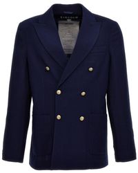 Circolo 1901 - Virgin Wool Double-Breasted Jacket - Lyst