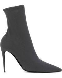 Dolce & Gabbana - Stretch Jersey Ankle Boots - Lyst