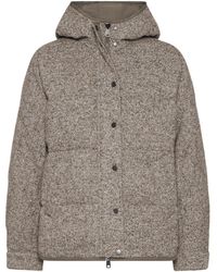 Brunello Cucinelli - Chevron Down Jacket With Hoodie - Lyst
