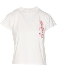 MM6 by Maison Martin Margiela - Logo T-Shirt - Lyst