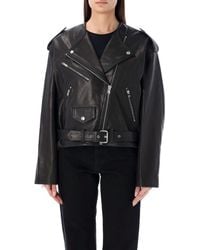 Isabel Marant - Cropped Leather Jacket - Lyst