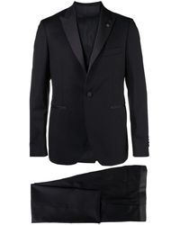 Tagliatore - Single Breasted Suit With Vest Clothing - Lyst