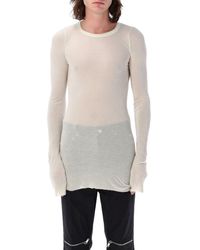 Rick Owens - Ribbed Long-Sleeve Tee - Lyst