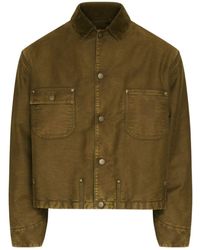 Maison Margiela - Boxy Cropped Jacket With Flap Pockets - Lyst