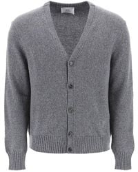 Ami Paris - Melange Cashmere Cardigan - Lyst