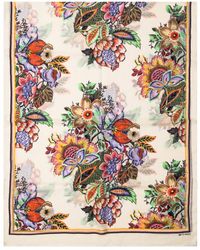 Etro - Scarf With Flowers - Lyst