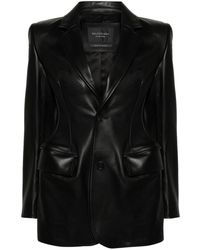 Balenciaga - Hourglass Leather Jacket - Lyst