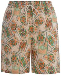 Drole de Monsieur - Bermuda Shorts With Print - Lyst