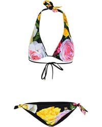 Dolce & Gabbana - Printed Bikini Set - Lyst