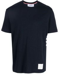 Thom Browne - 4-Bar Logo-Patch T-Shirt - Lyst