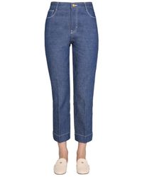 Tory Burch - Wide Leg Jeans For - Lyst