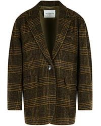 Isabel Marant - Gesina' Khaki Virgin Wool Blazer - Lyst