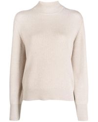 Brunello Cucinelli - High Neck Cashmere Sweater - Lyst