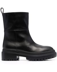 L'Autre Chose - Ankle-Length Leather Boots - Lyst