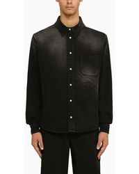 Marni - Black Washed Denim Shirt - Lyst