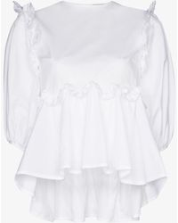 Cecilie Bahnsen - Puff Sleeve Blouse With Ruffles Clothing - Lyst