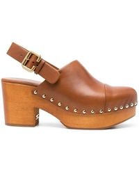 Chloé - Jeannette Wedge Clogs - Lyst